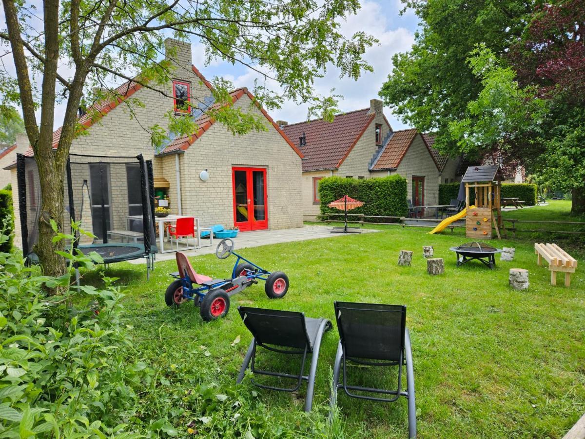 7 Person House With Garden, Firepit, Swimming Lake, Hammock, Child Friendly, In- And Outside Playground, Slide, And Great Coffee Ewijk 外观 照片